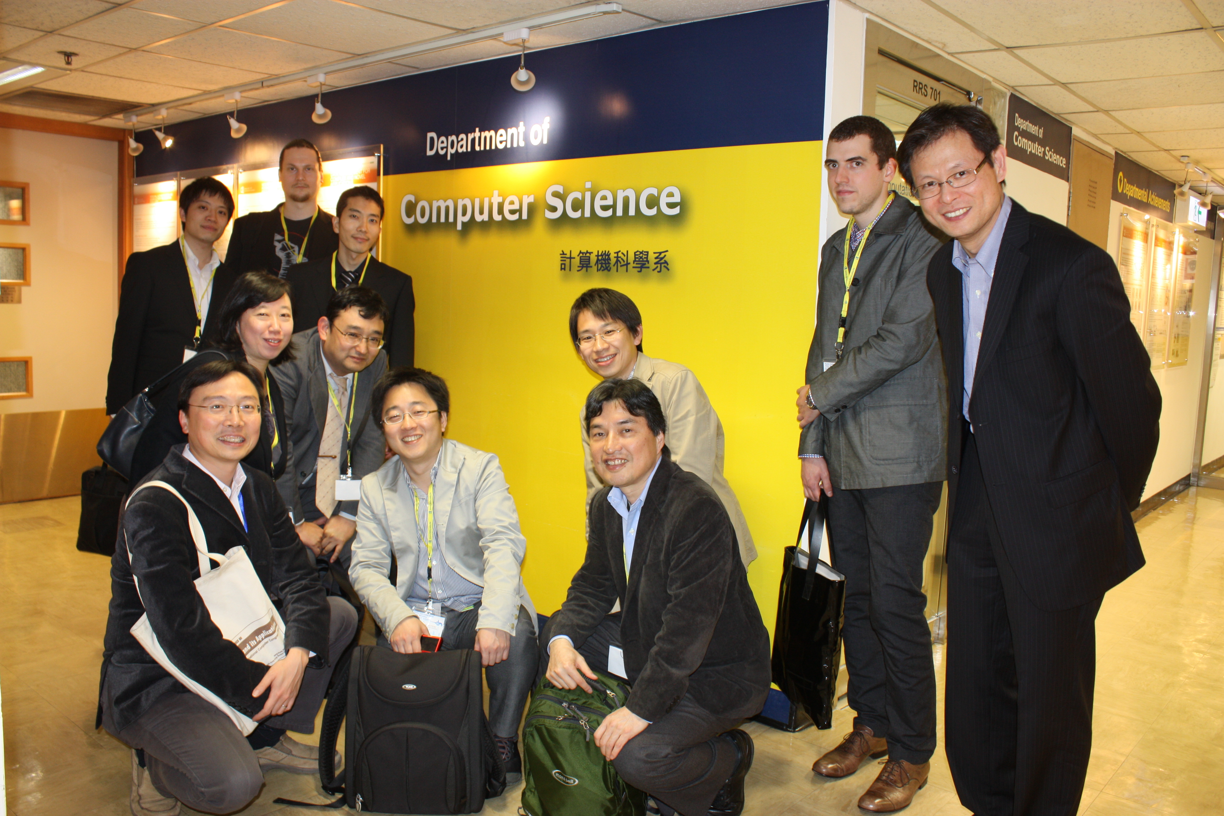 Prof. Jiming Liu with guest who come from Japan