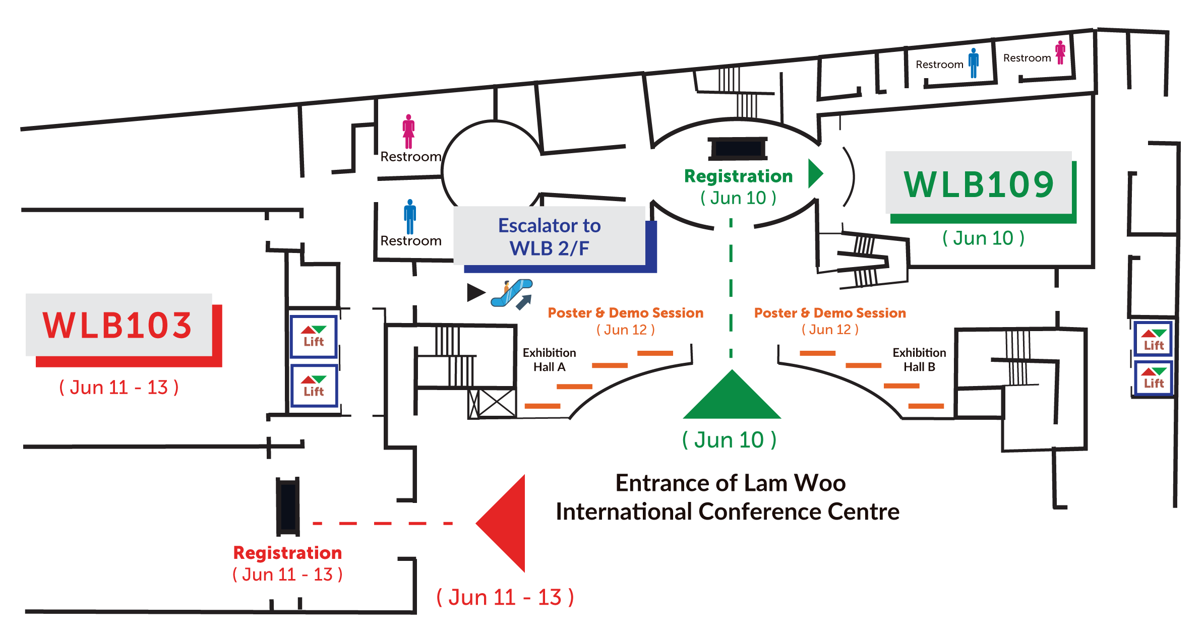 Conference Venue Floor Plan (1/F)