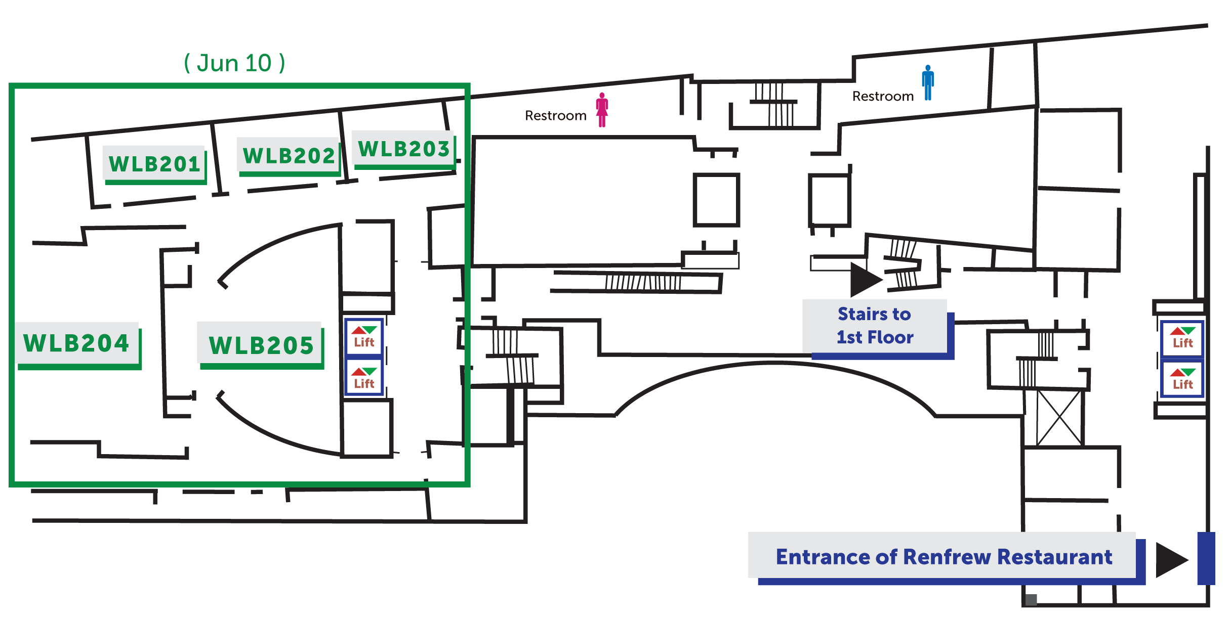 Conference Venue Floor Plan (2/F)