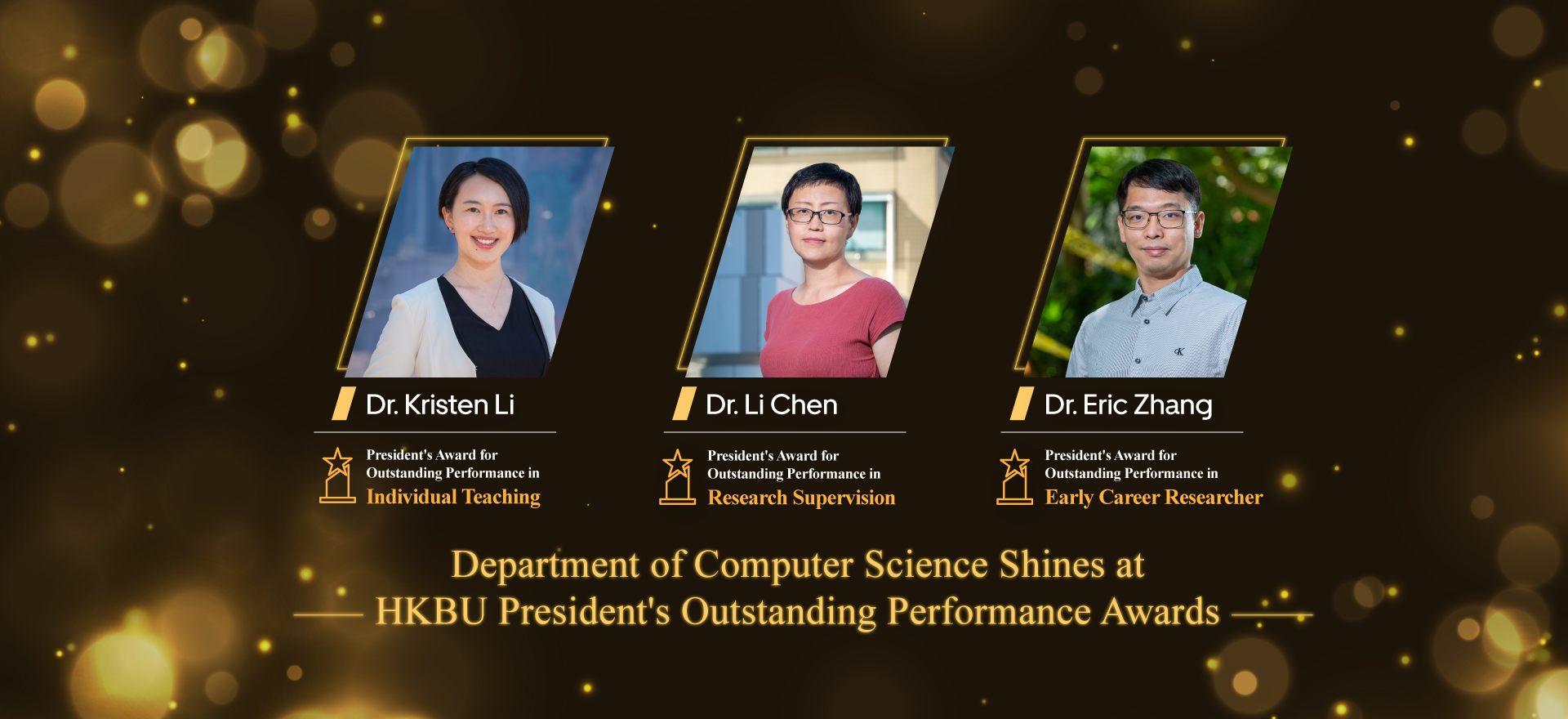 Dr. Xin Huang Receives President’s Award for Outstanding Performance in Young Researcher