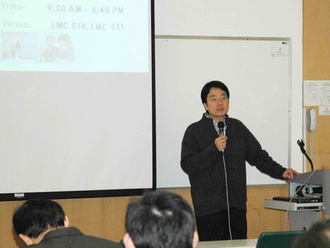 Acting Head, Prof. YW Leung, giving an opening address